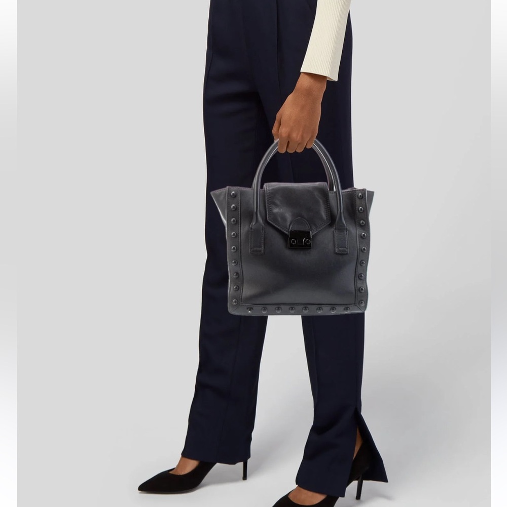 Loeffler Randall Studded Work Tote Black Hobo